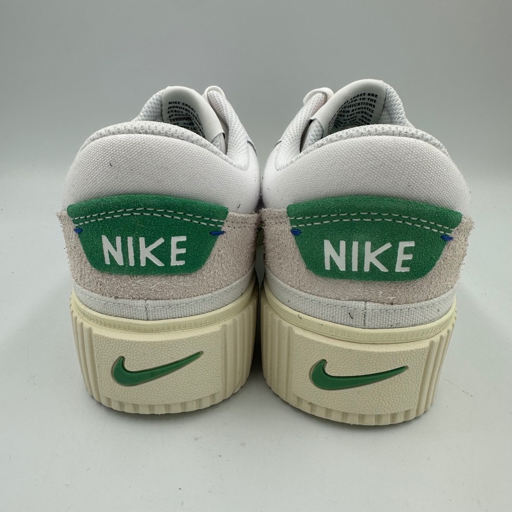 Nike Court Legacy Lift Platform White Green Suede Swoosh Women 9.5 Streetwear - Picture 5 of 11